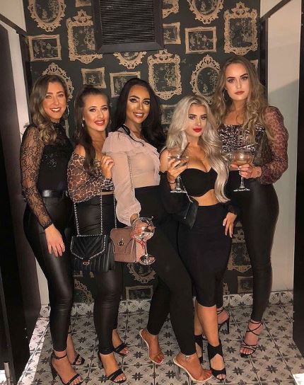 Liberty Poole with her friends