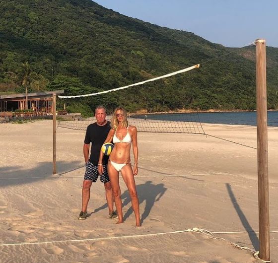 Lisa Hogan and Jeremy Clarkson