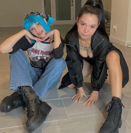 Liza Anokhina shared a picture with Bella Poarch on Instagram