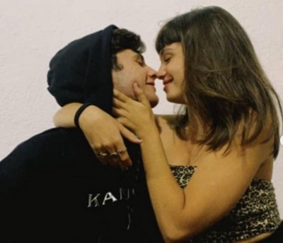 Martina Cariddi with her boyfriend Iván Pellicer