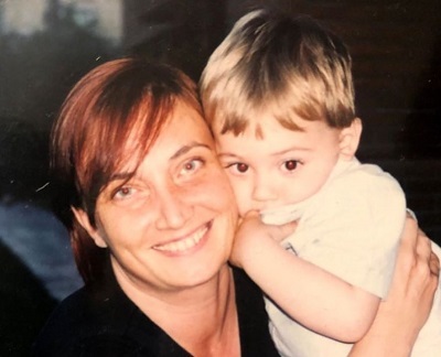 Martina Cariddi's mother Angela Cariddi with her brother Walter Basanta Cariddi