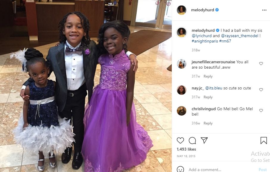Melody Hurd's first Instagram post