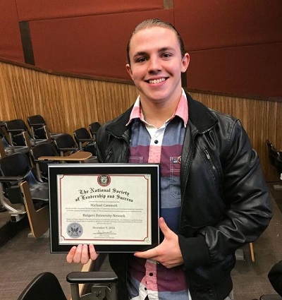 Michael Cammett also got the honor of being part of the National Society of Leadership & Success