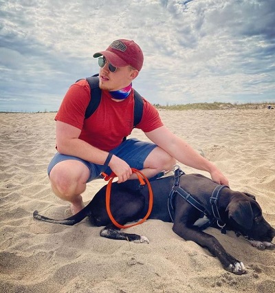 Michael Cammett with his pet