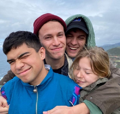 Miguel Angel Garcia with friends