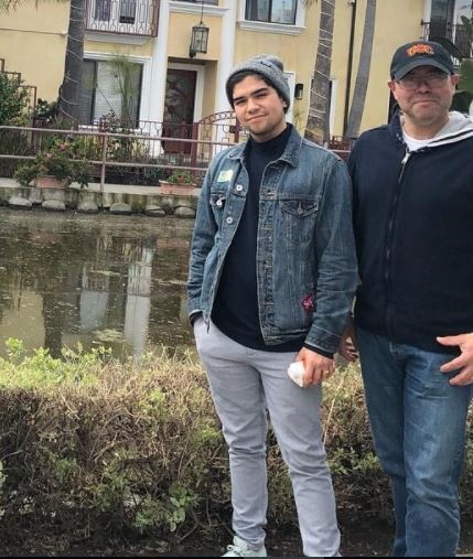 Miguel Angel Garcia with his father Braulio L. Menchaca Jr.