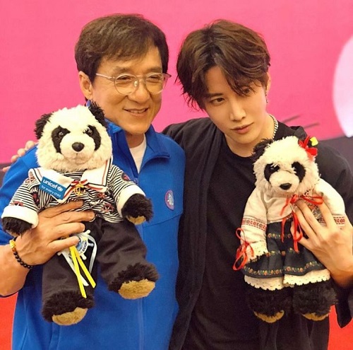 Mike Angelo photographed with Jackie Chan