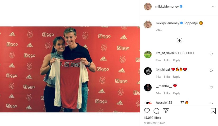 Mikky Kiemeney's first Instagram post