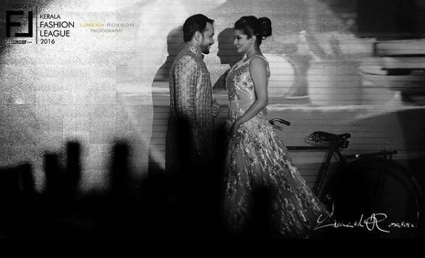 Mustafa Raj and Priyamani appeared in a Fashion Show in 2018