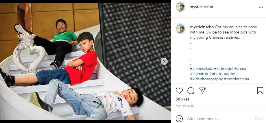 Mystic Inscho with his cousins