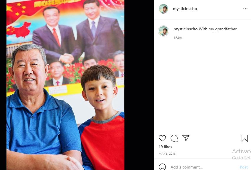 Mystic Inscho with his grandfather