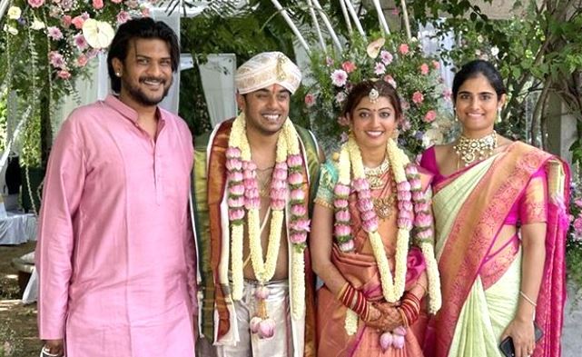 Nitin Raju with family