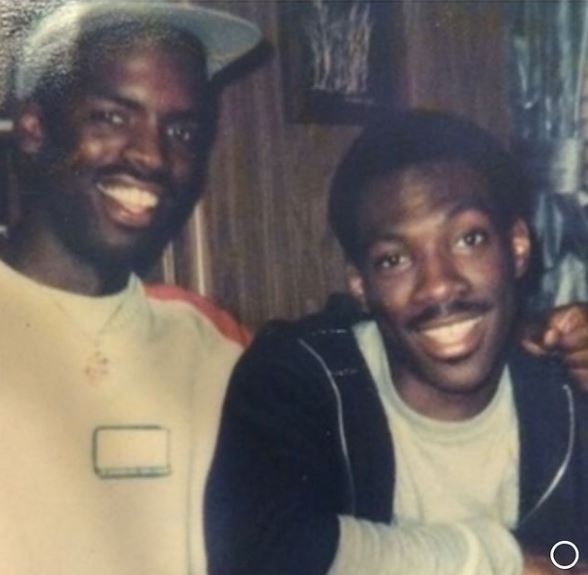 Old image of TK Kirkland with Eddie Murphy