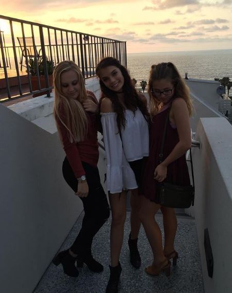 Olivia Rodriguez with her friends