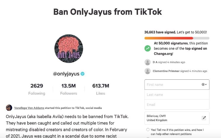 Onlyjayus TikTok banned