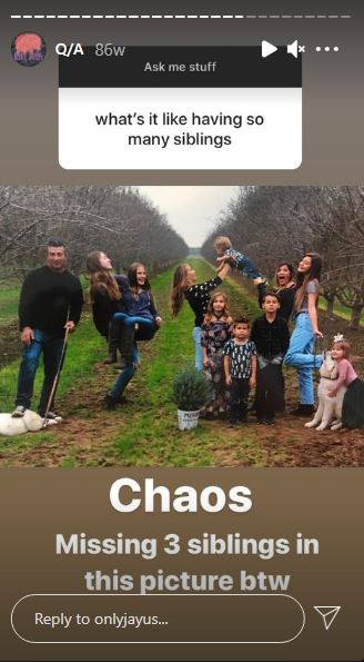 Onlyjayus with her siblings