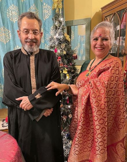 Padmavati Dua with her husband