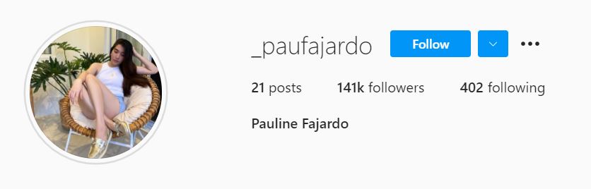 Pau Fajardo Instagram account