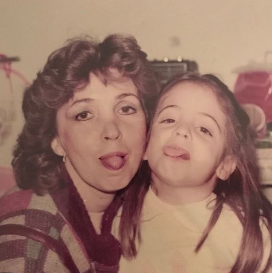 Paula Marcenaro Solinger with her mother