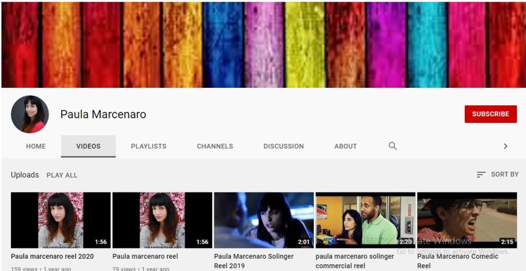 Paula Marcenaro Solinger's Youtube channel