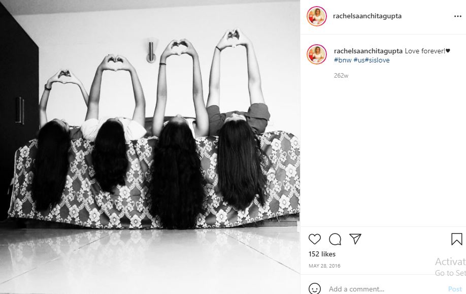 Rachel Saanchita Gupta and her sisters