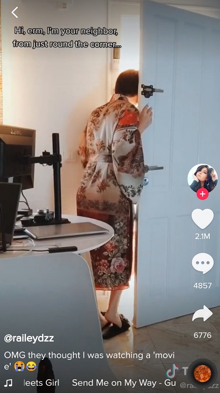 Railey Diesel Spanish Model confronted by a neighour while making Onlyfans video