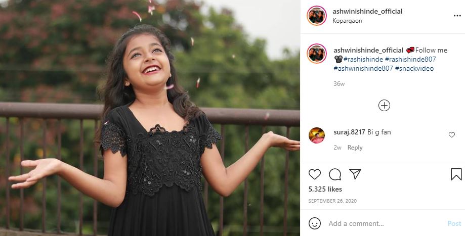 Rashi Shinde's first Instagram post