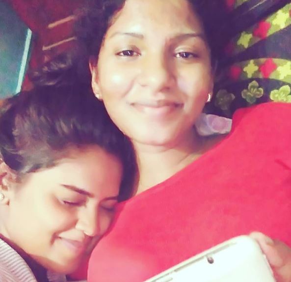 Revathy Sampath with her bestie