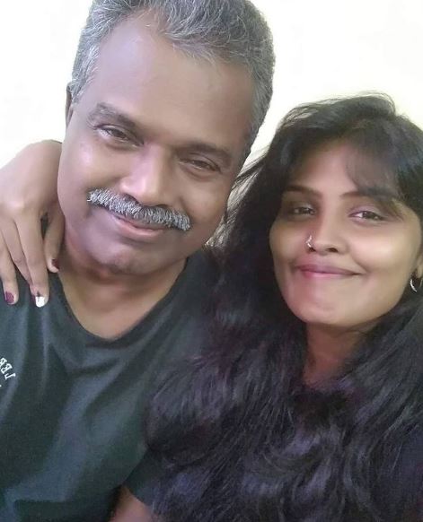 Revathy Sampath with her dad Sampath Kumar