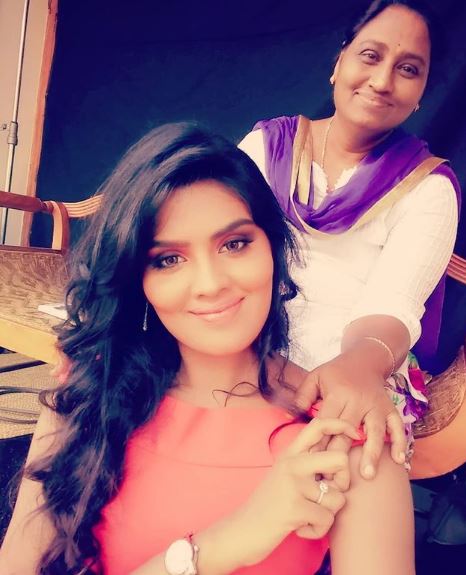 Revathy Sampath with her mother Priya Sampath
