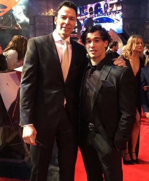 Richard Cetrone with his son