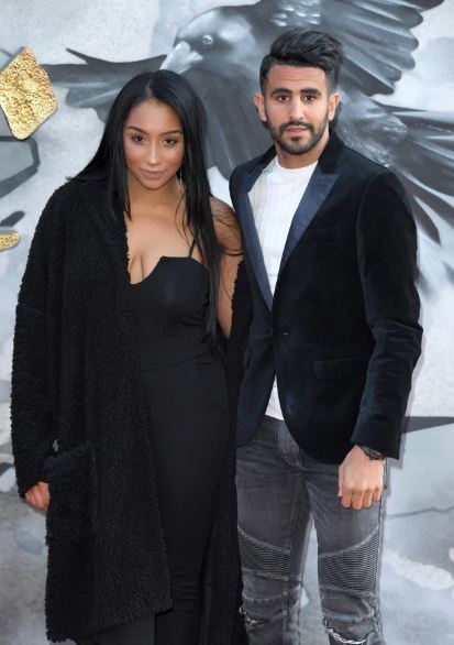 Rita Johal with her former partner Riyad Mahrez