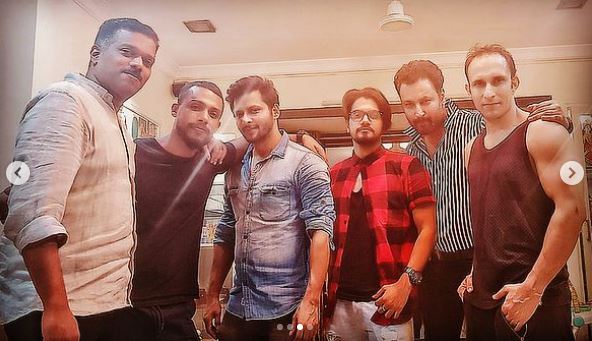 Rocky Jaiswal with his friends