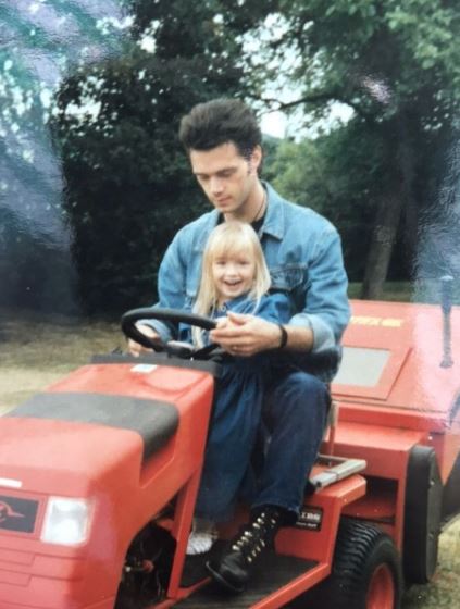 Roxy Horner with her father PJ Hawn