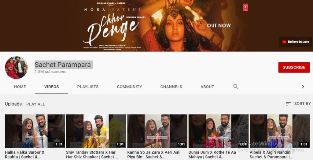 Sachet-Parampara Youtube channel has over 1.5 million subscribers