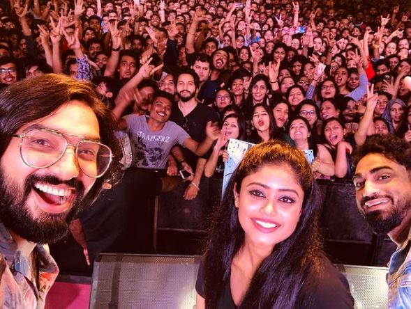 Sachet and Parampara during live show