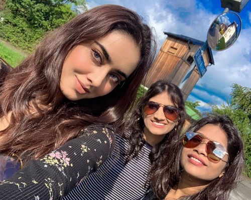 Sakshma Srivastav with her friends Meenal Nikam and Priyanka Rathore