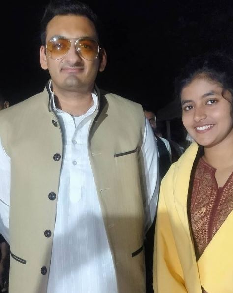 Sanchita Basu with Vidhayak Yusuf