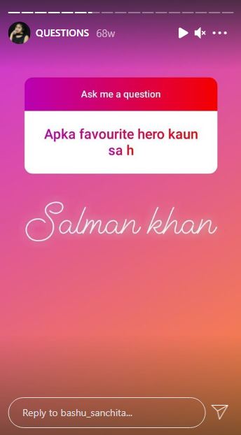 Sanchita Basu's favorite actor
