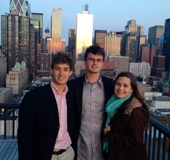 Sarah Catherine Hook with her brothers Forrest Hook and George Hook