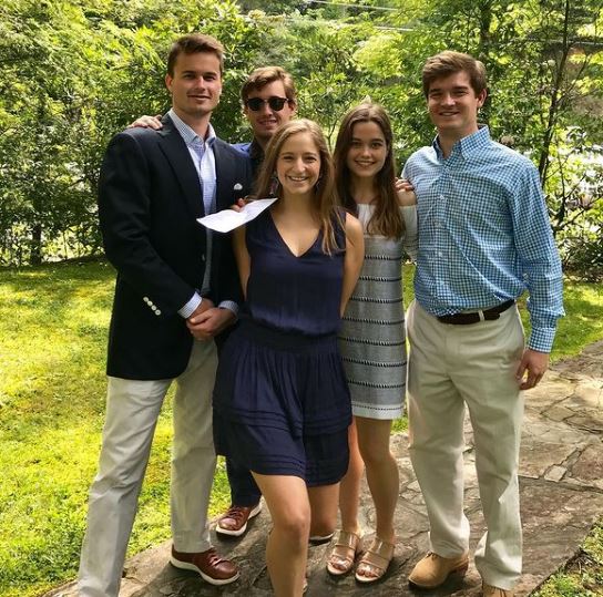 Sarah Catherine Hook with her siiblings
