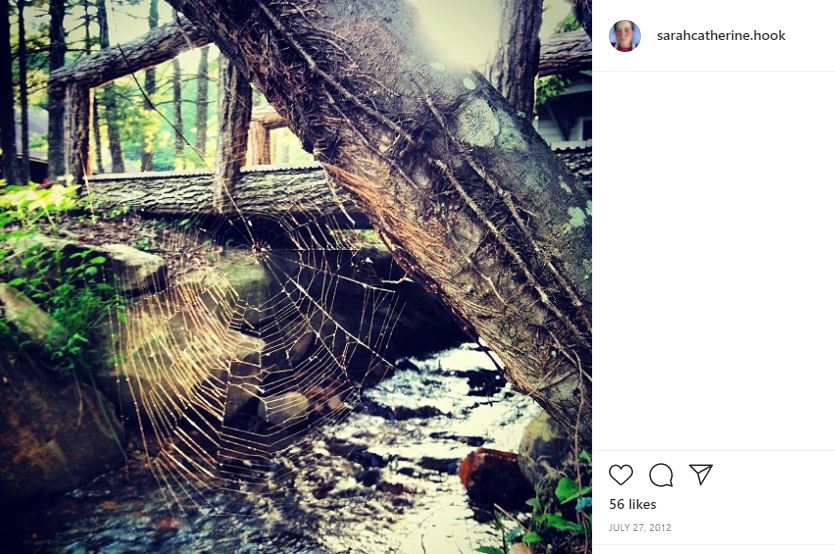 Sarah Catherine Hook's first Instagram post
