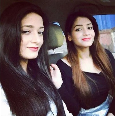 Shagun Sharma with her sister Shweta Sharma