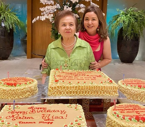 Small Laude celebrating her mother Elisa G. Eduardo birthday