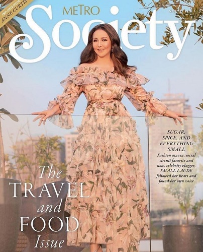 Small Laude on the cover page of Metro Society