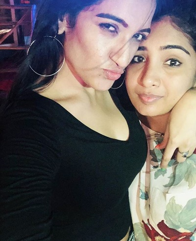 Sonia Naresh with her best friend Kinnera