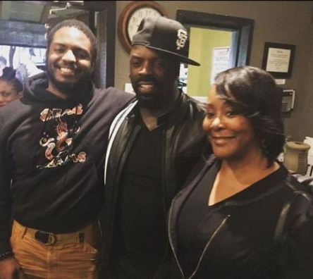 TK Kirkland with his ex-partner and son Jordan Kirkland