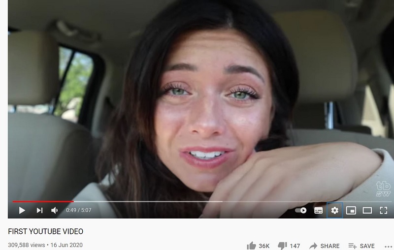 Tabitha Swatosh posted her first video on YouTube on June 16, 2020