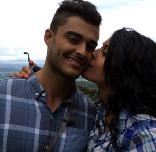 Thibault Garcia with his ex-girlfriend