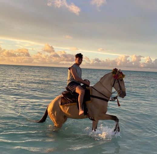 Zack Bia loves horse riding
